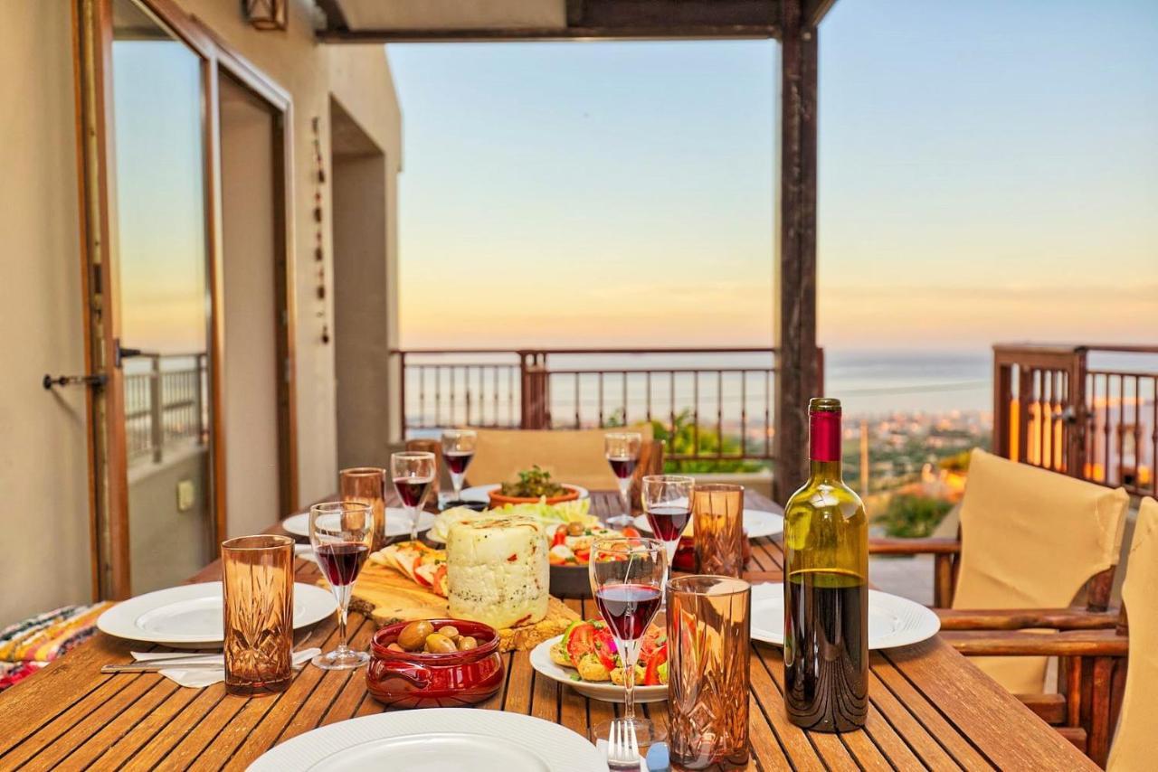 Вилла Ulivo Sea View House Kokkini Hani Экстерьер фото
